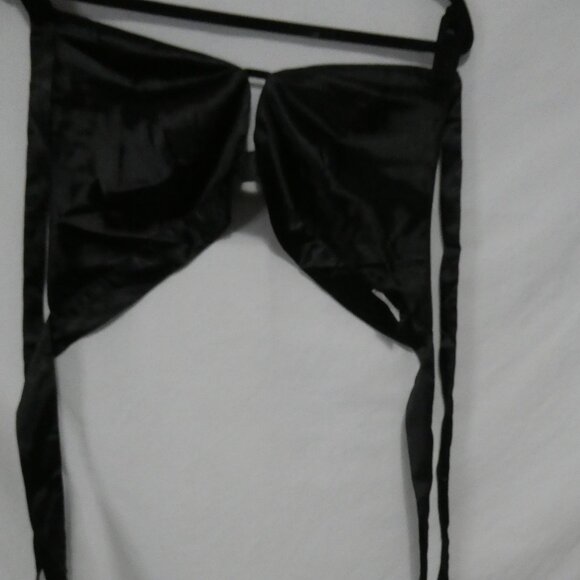 SHEIN - Curve | OXL | Black Satin Side Tie Bikini Top - Picture 9 of 9